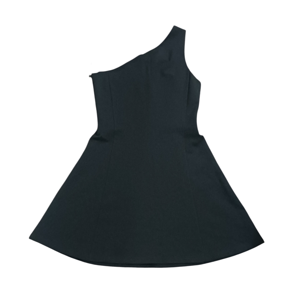 Theory Black Asymmetrical Backless Cocktail Dress‎